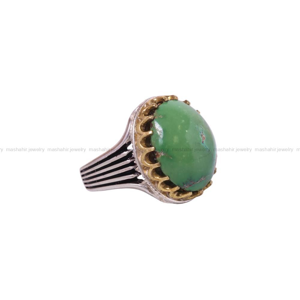 انگشتر فیروزه شجری مردانه کد 6384