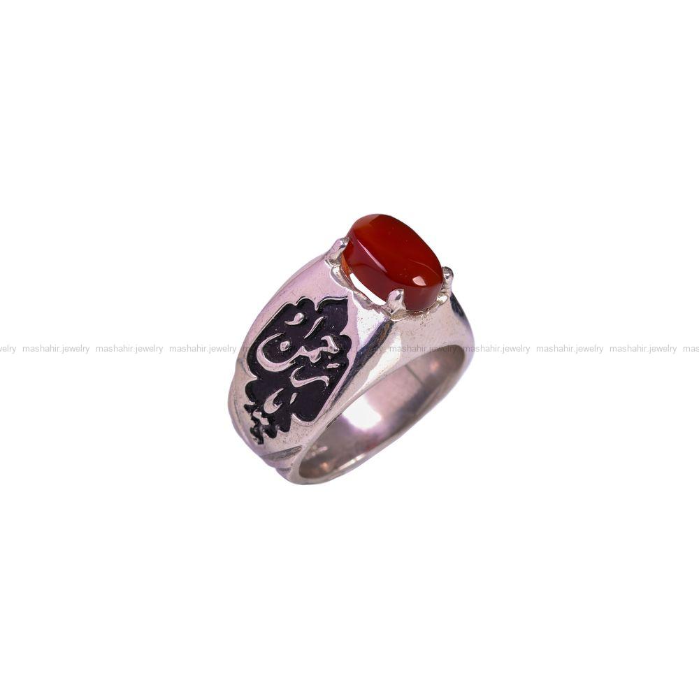انگشتر عقیق یمن مردانه کد 7920