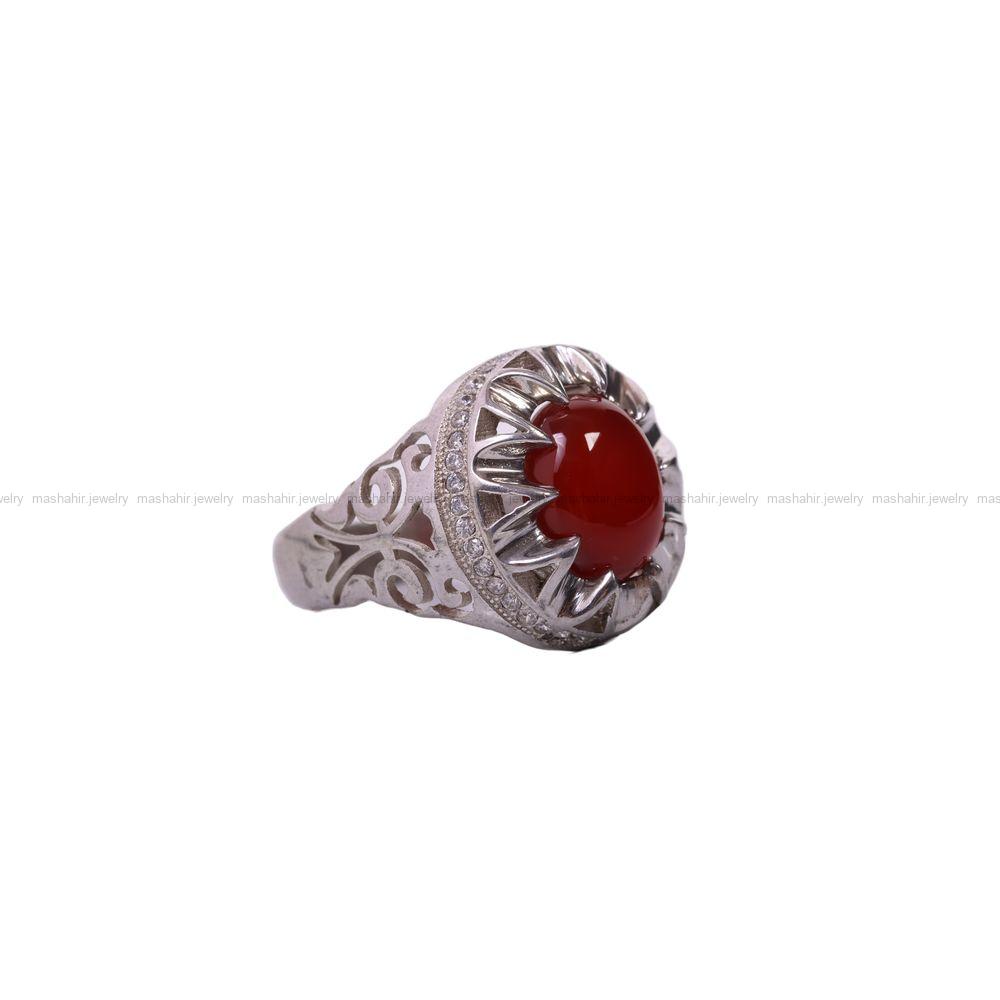 انگشتر عقیق مردانه کد 7897