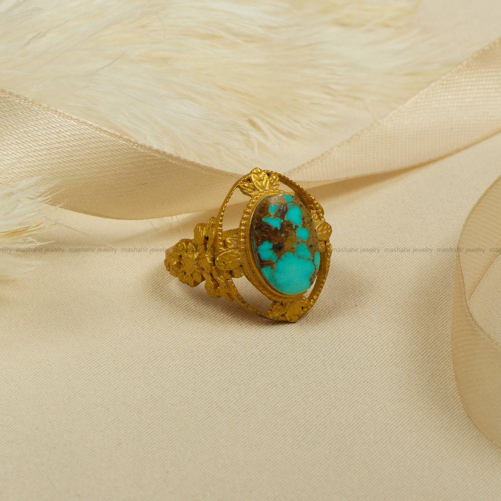 انگشتر فیروزه شجری زنانه کد 7802