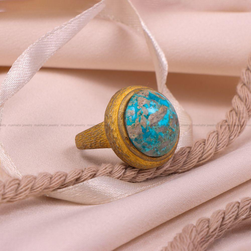 انگشتر فیروزه شجری زنانه کد 8065