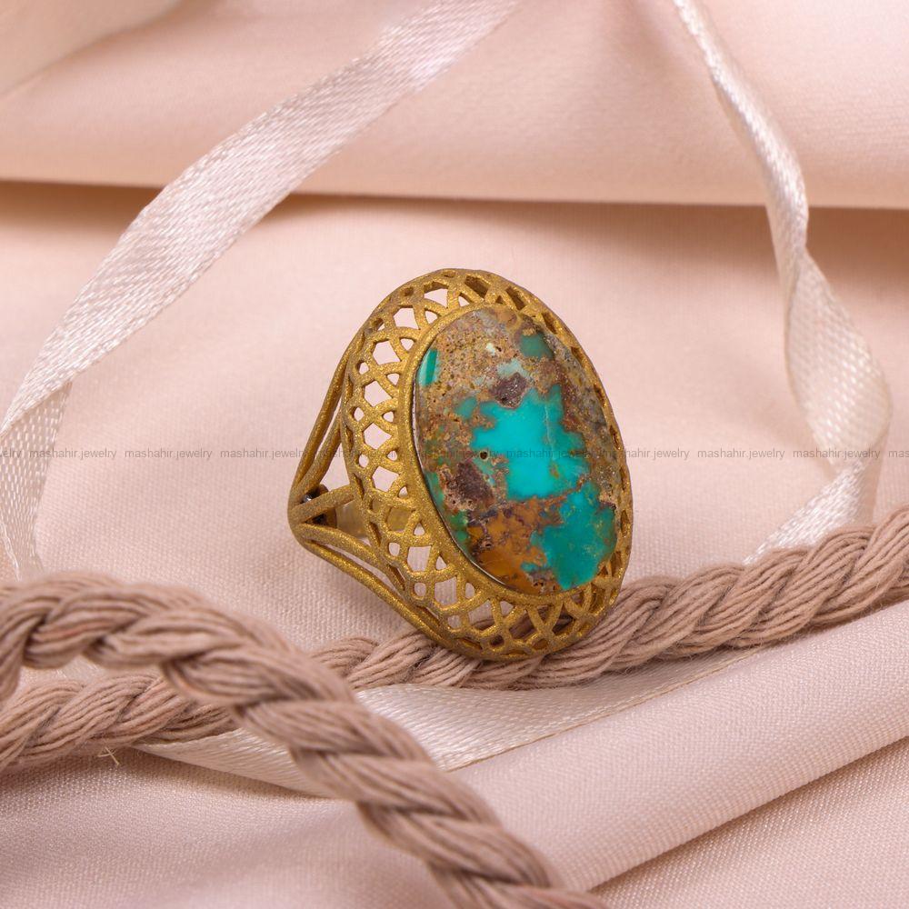 انگشتر فیروزه شجری زنانه کد 8067
