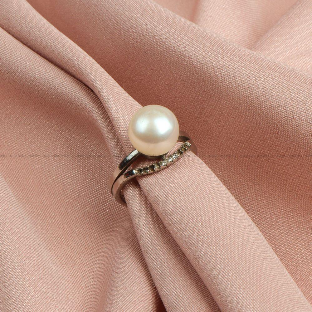 انگشتر طرح مروارید زنانه کد 8152