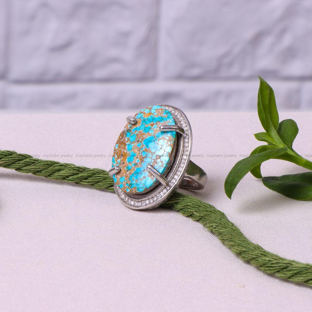 انگشتر فیروزه شجری زنانه کد 8264