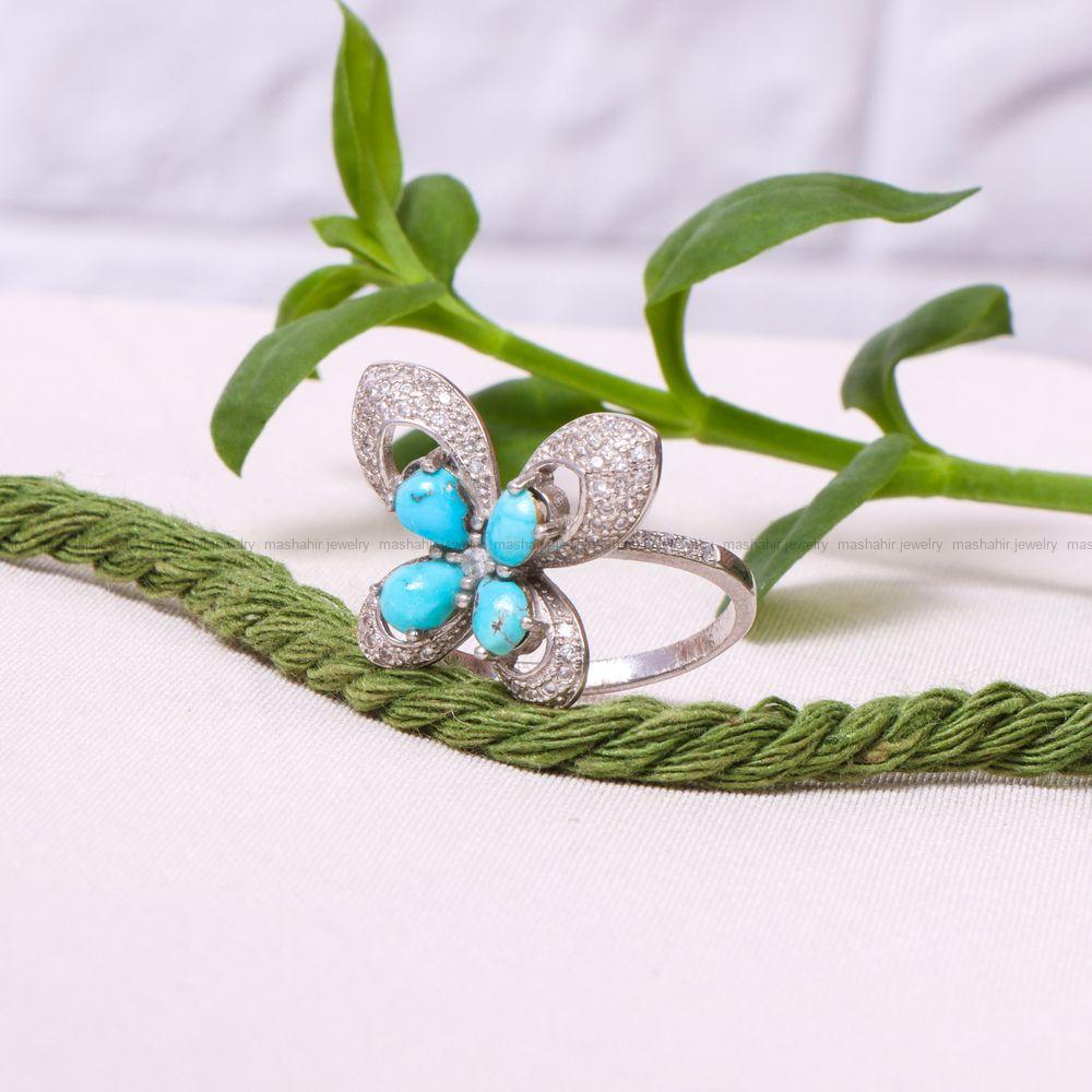 انگشتر فیروزه شجری زنانه کد 8280