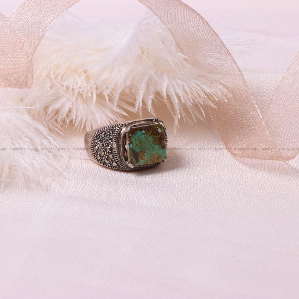 انگشتر فیروزه شجری زنانه کد 8339