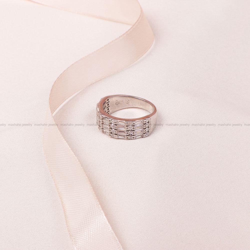 انگشتر نقره زنانه کد 8592