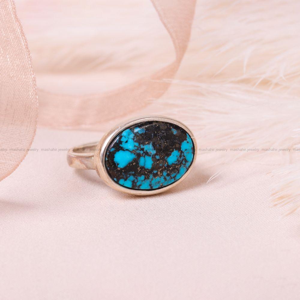 انگشتر فیروزه شجری زنانه کد 8649