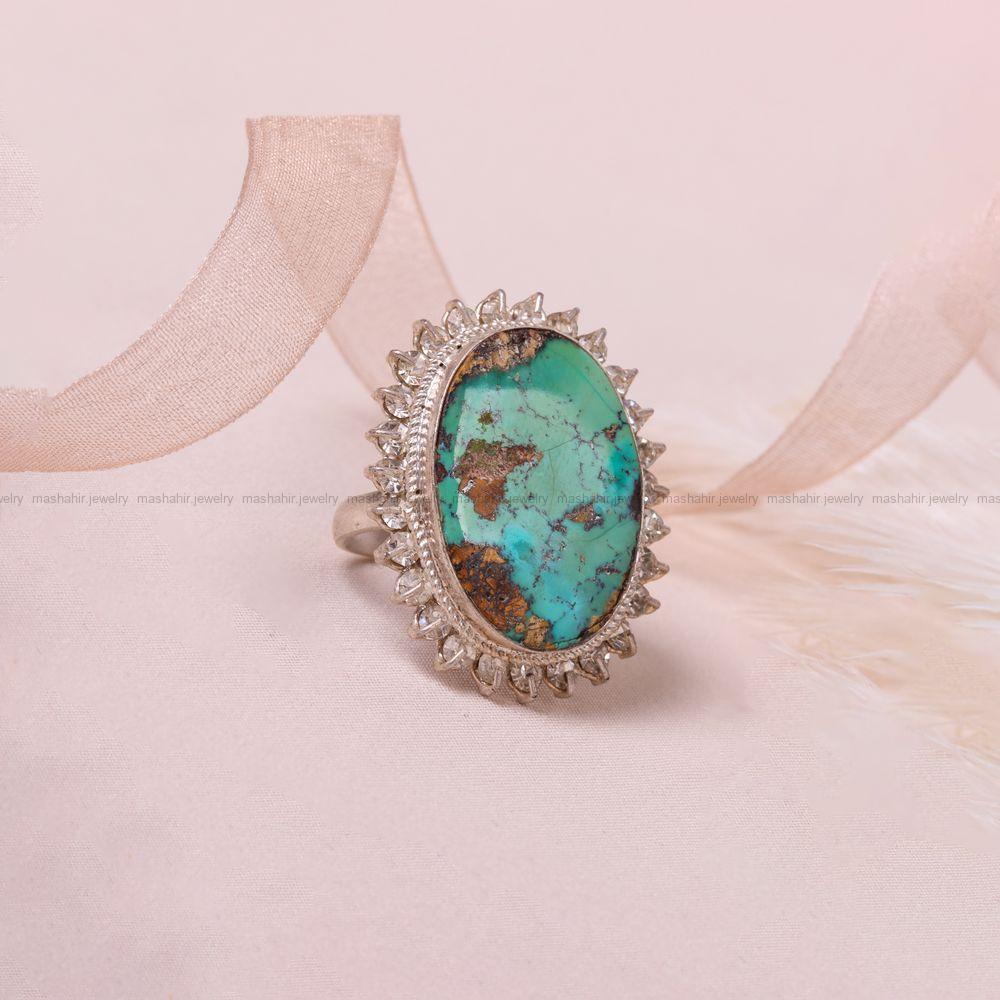 انگشتر فیروزه شجری زنانه کد 8652