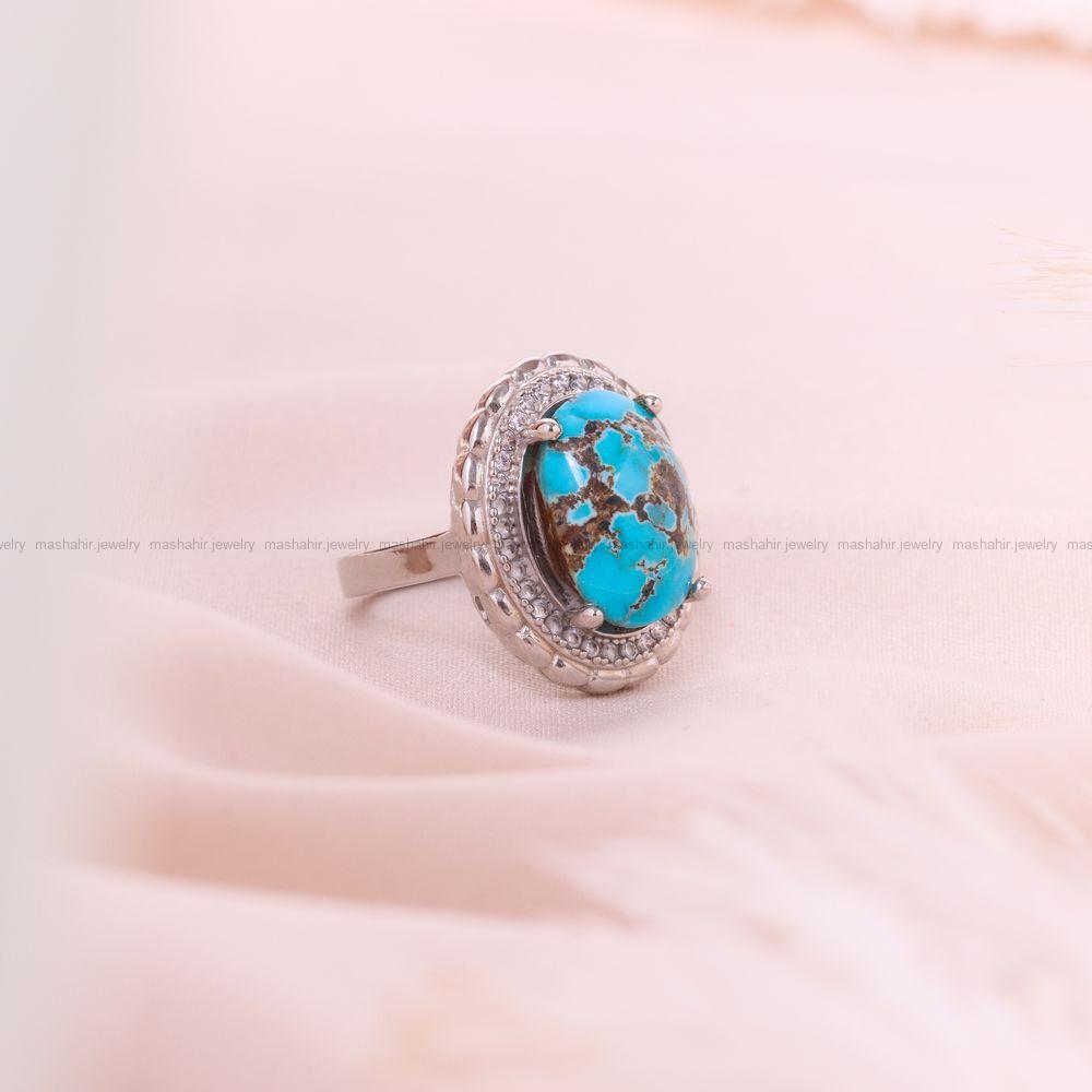 انگشتر فیروزه شجری زنانه کد 8712