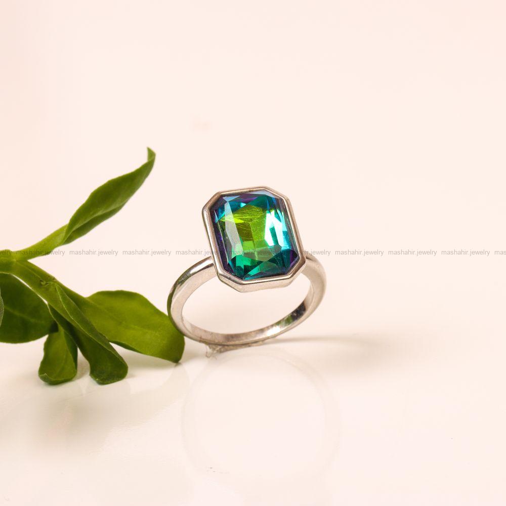 انگشتر توپاز سنتاتیک زنانه کد 8806