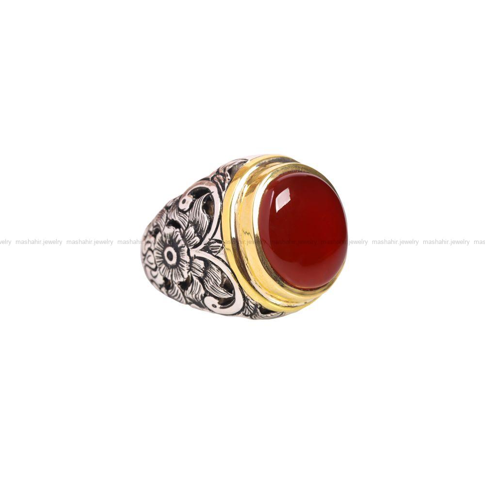 انگشتر عقیق یمن مردانه کد 6891