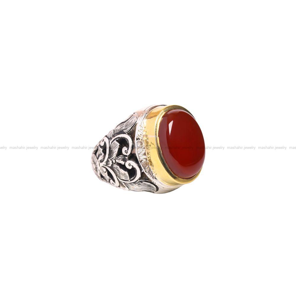 انگشتر عقیق یمن مردانه کد 6893