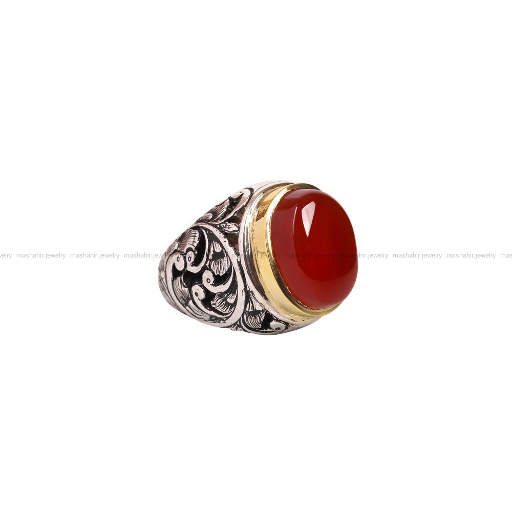 انگشتر عقیق یمن مردانه کد 6896