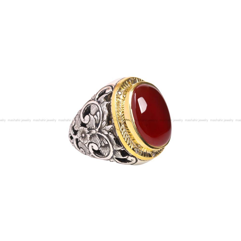 انگشتر عقیق یمن مردانه کد 6903