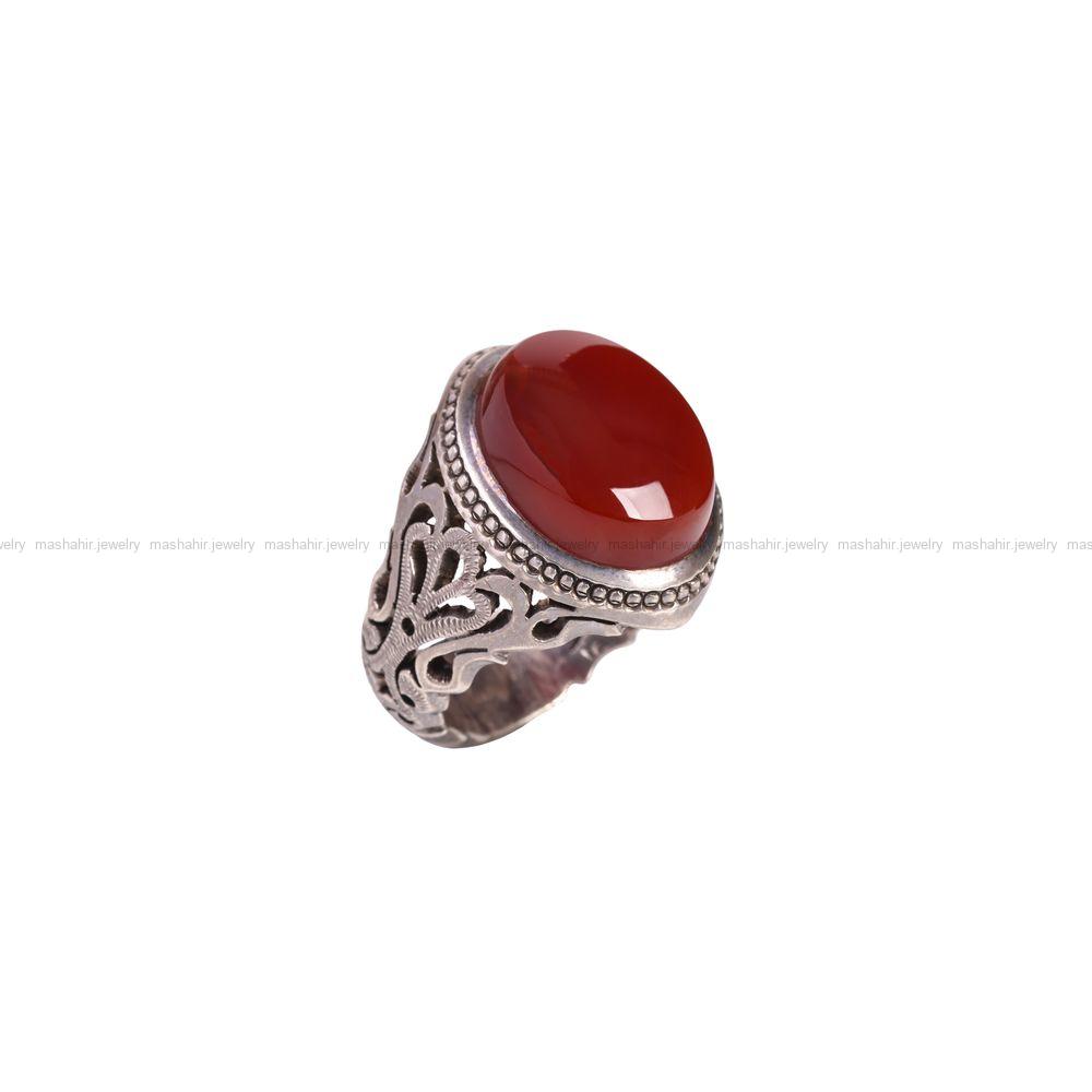 انگشتر عقیق یمن مردانه کد 6904