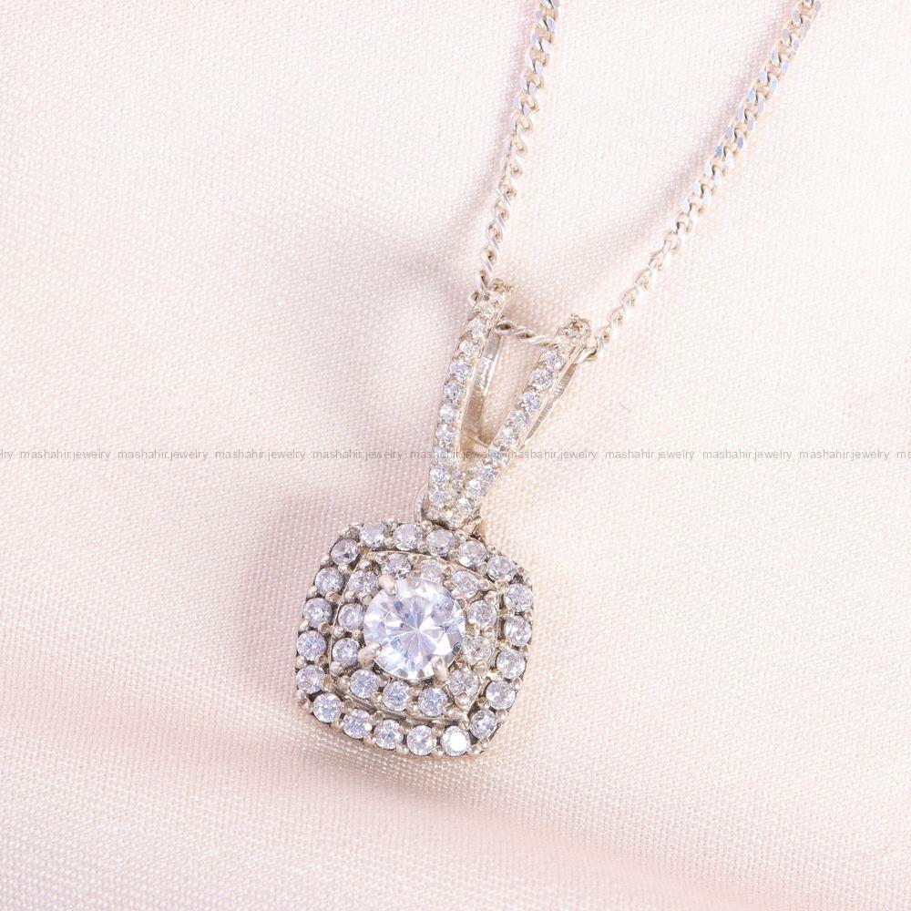 گردنبند موزانایت زنانه کد 13684