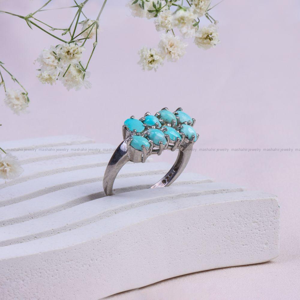 انگشتر فیروزه شجری زنانه کد 10056