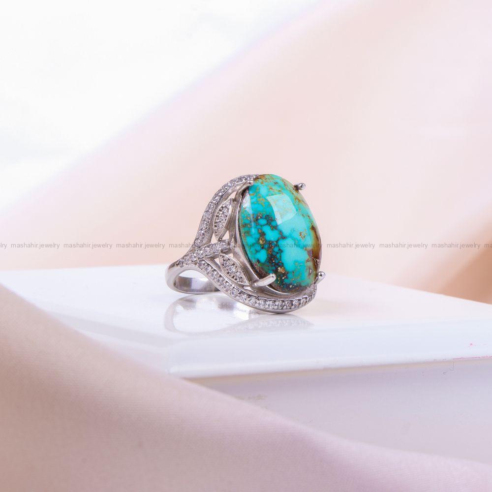 انگشتر فیروزه شجری زنانه کد 10232