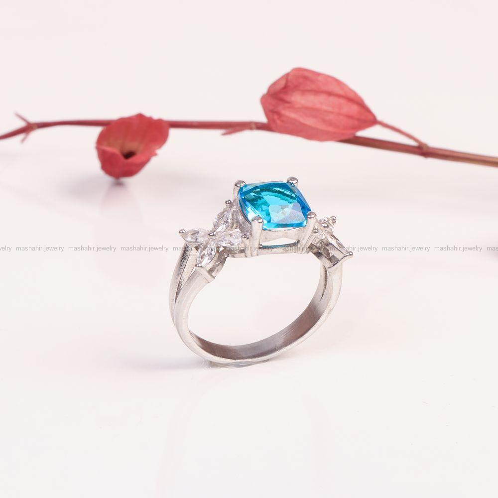 انگشتر توپاز سنتاتیک زنانه کد 9294
