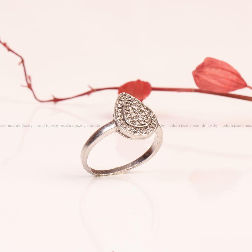 انگشتر نقره زنانه کد 9295