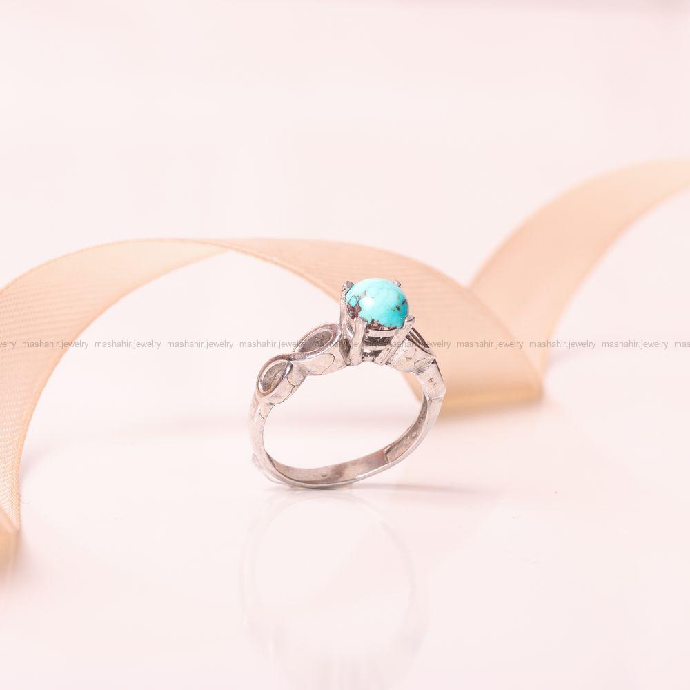 انگشتر فیروزه شجری زنانه کد 9318