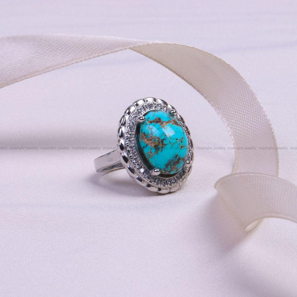 انگشتر فیروزه شجری زنانه کد 9403