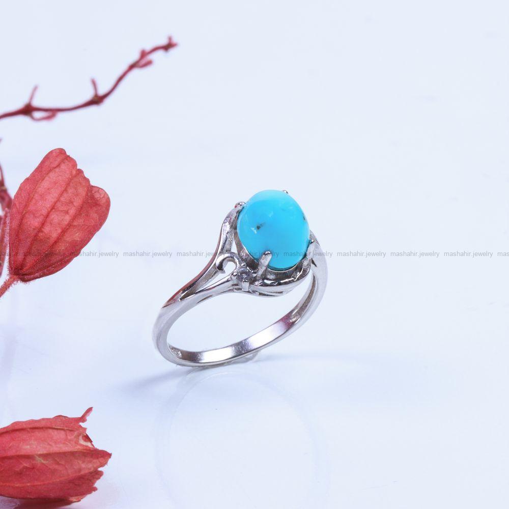 انگشتر فیروزه شجری زنانه کد 9424
