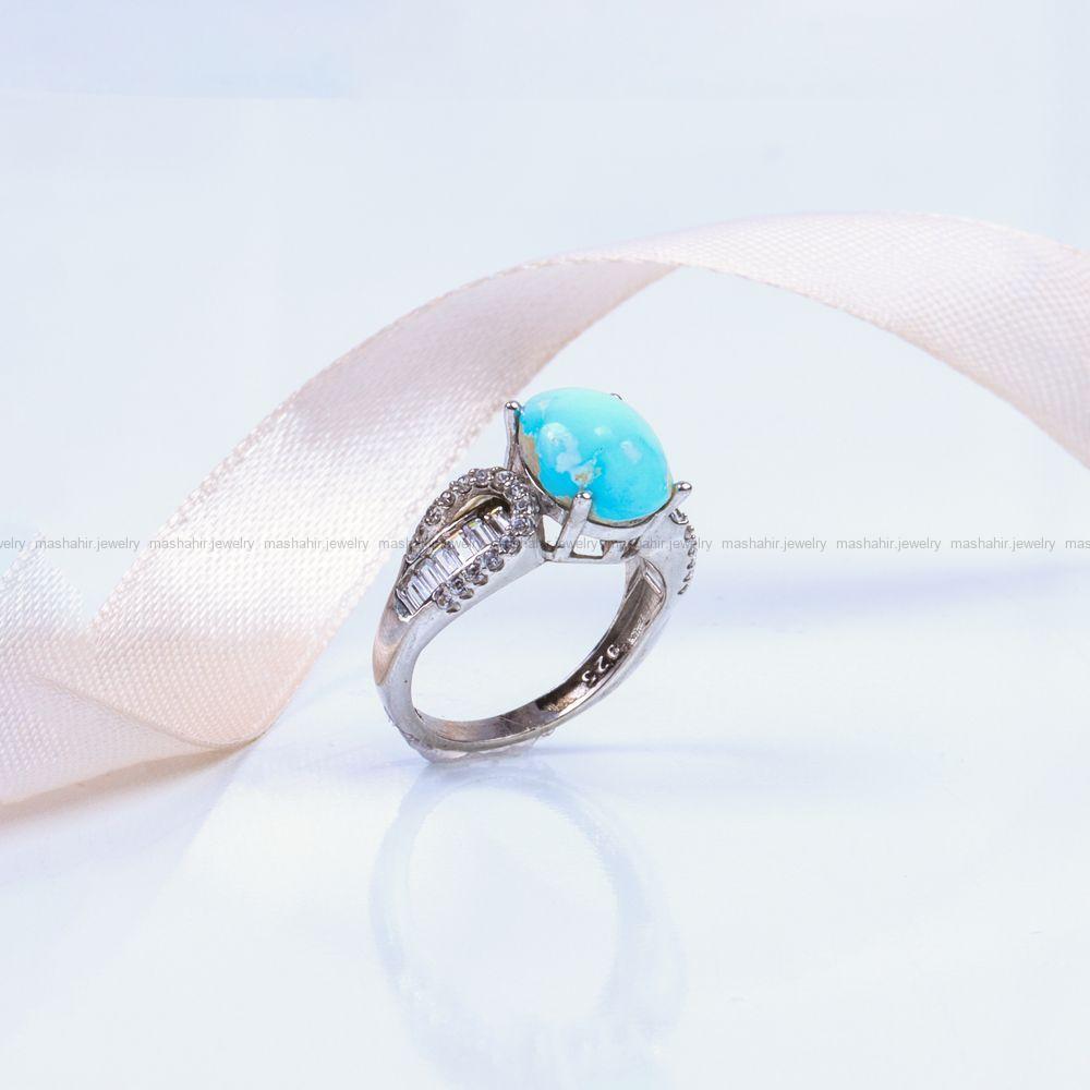 انگشتر فیروزه شجری زنانه کد 9429