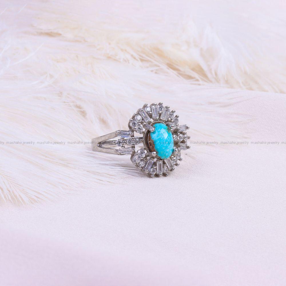 انگشتر فیروزه شجری زنانه کد 9530
