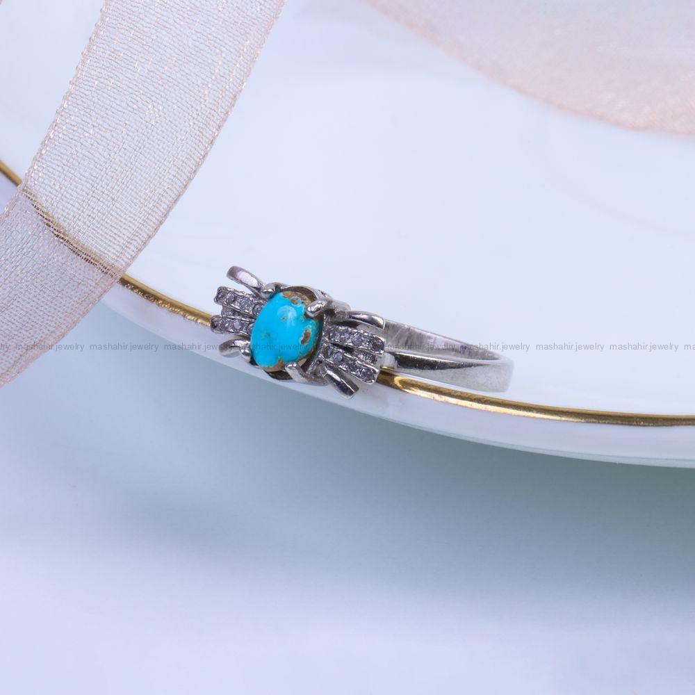 انگشتر فیروزه شجری زنانه کد 9551