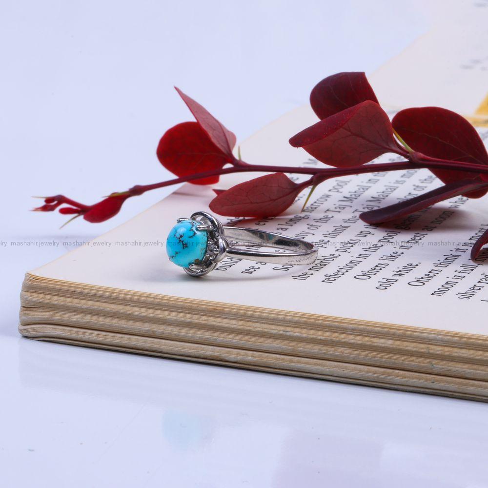 انگشتر فیروزه شجری زنانه کد 9577