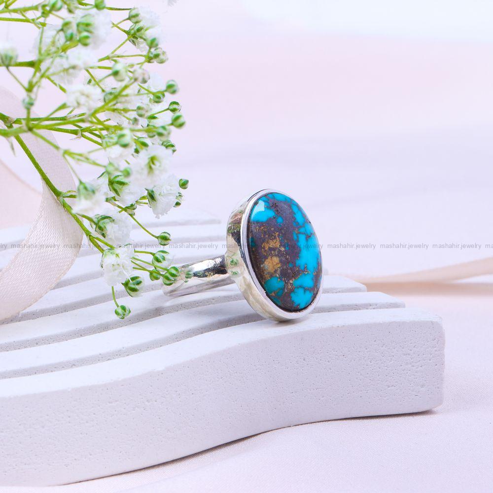انگشتر فیروزه شجری زنانه کد 9817