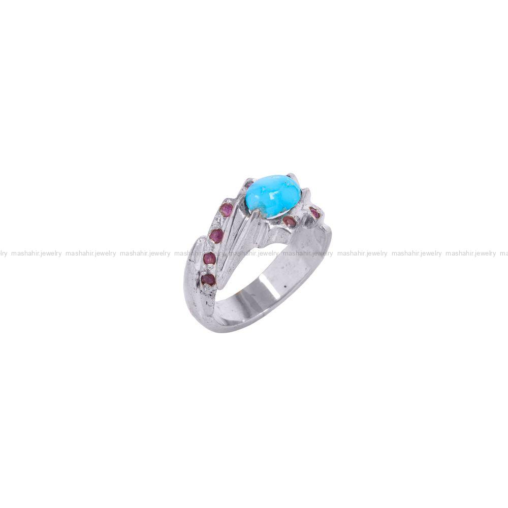 انگشتر فیروزه شجری مردانه کد 10277