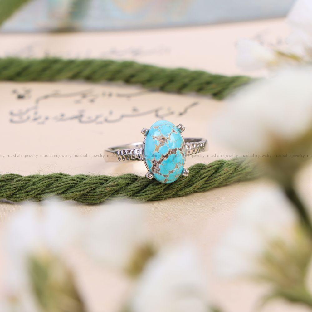 انگشتر فیروزه شجری زنانه کد 10529