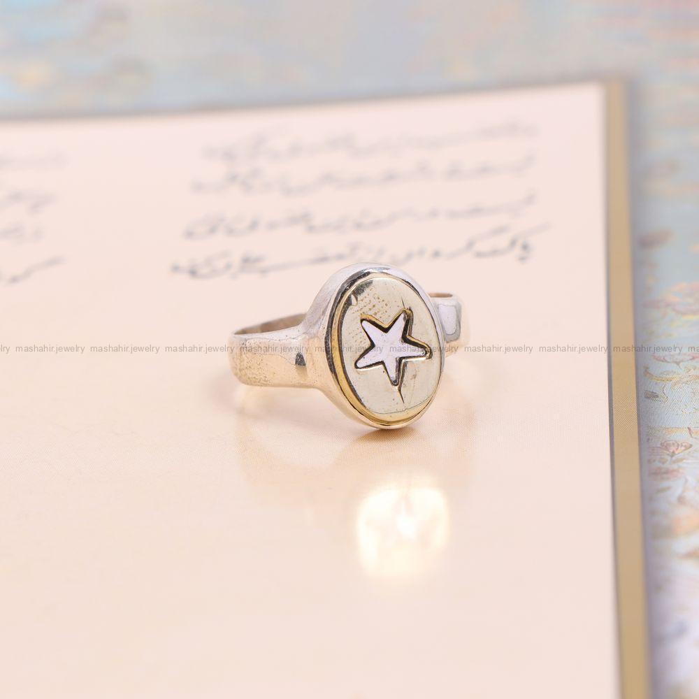 انگشتر نقره مردانه کد 11259