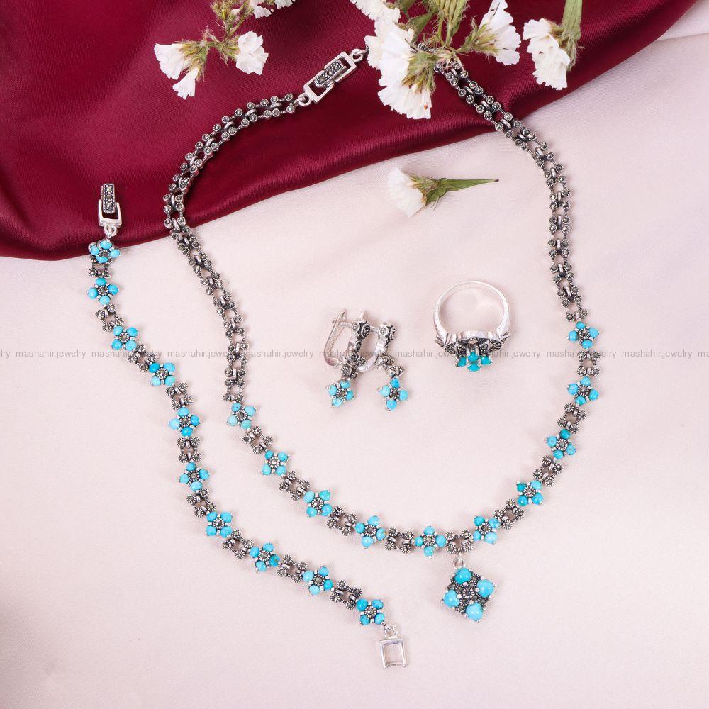 سرویس فیروزه زنانه کد 11731