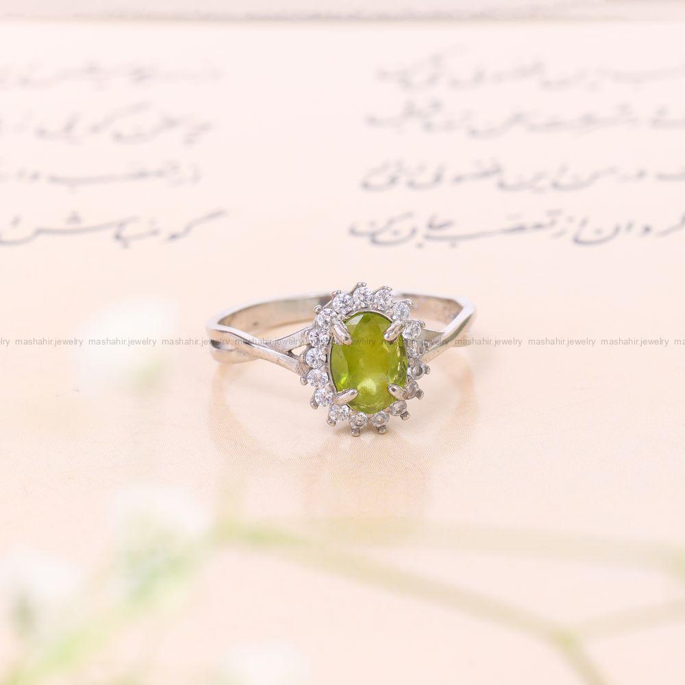 انگشتر زبرجد زنانه کد 11761