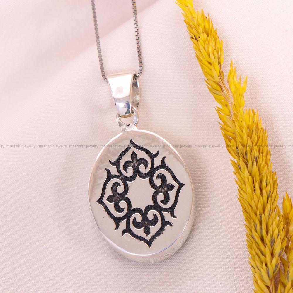 گردنبند فیروزه زنانه کد 12448