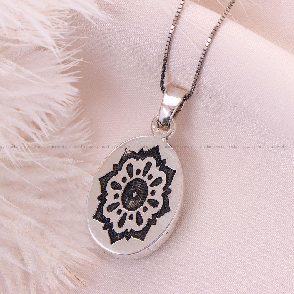 گردنبند فیروزه زنانه کد 12508
