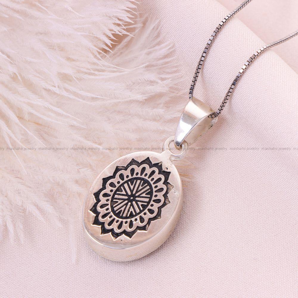 گردنبند فیروزه زنانه کد 12519
