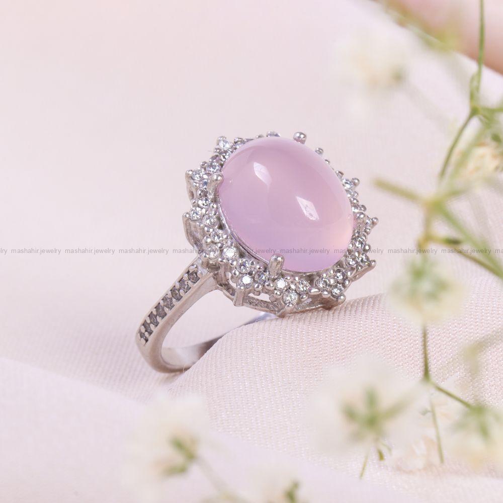 انگشتر عقیق سوسنی زنانه کد 13740