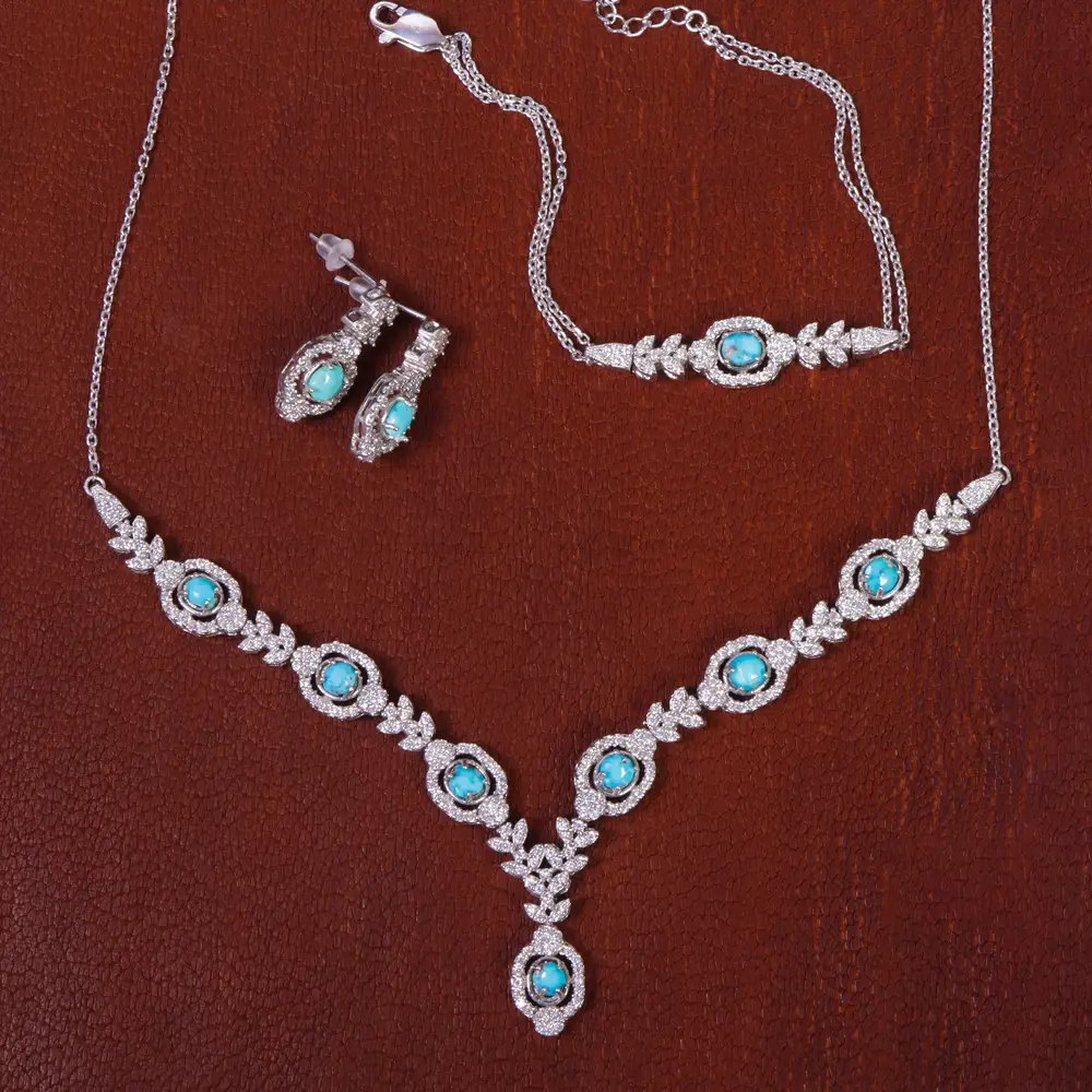 سرویس فیروزه زنانه کد 16211