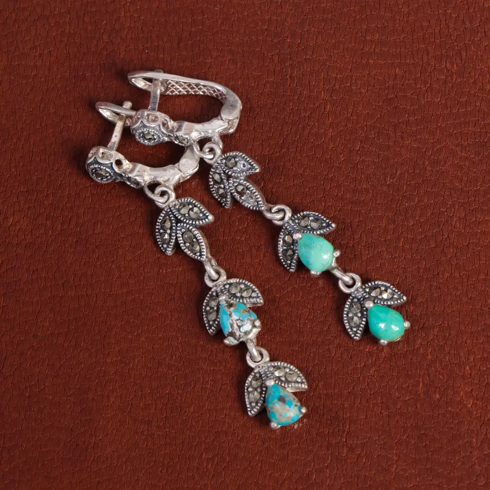 گوشواره فیروزه زنانه کد 16810