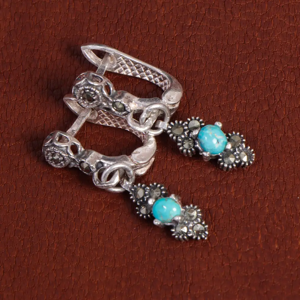 گوشواره فیروزه زنانه کد 16814