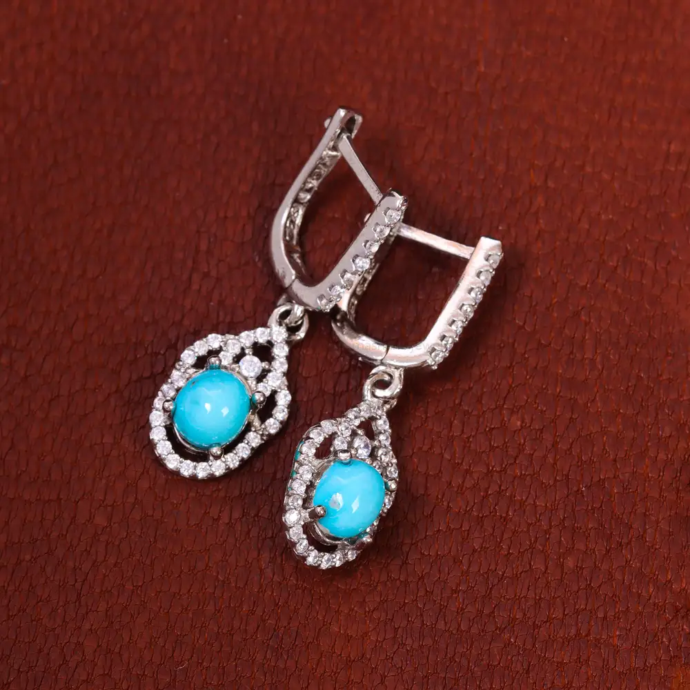 گوشواره فیروزه زنانه کد 18088