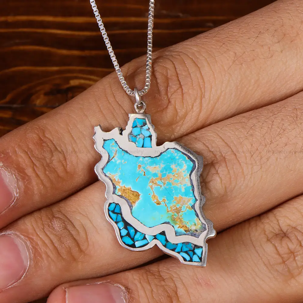 گردنبند فیروزه شجری کد 21155