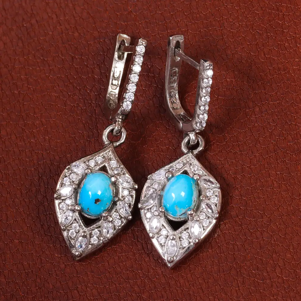 گوشواره فیروزه زنانه کد 25360