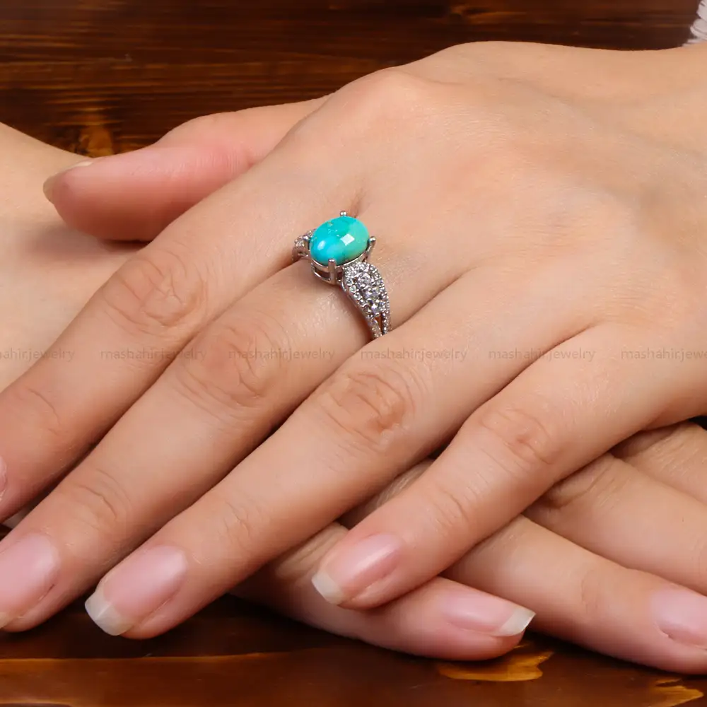 انگشتر فیروزه شجری زنانه کد 27250