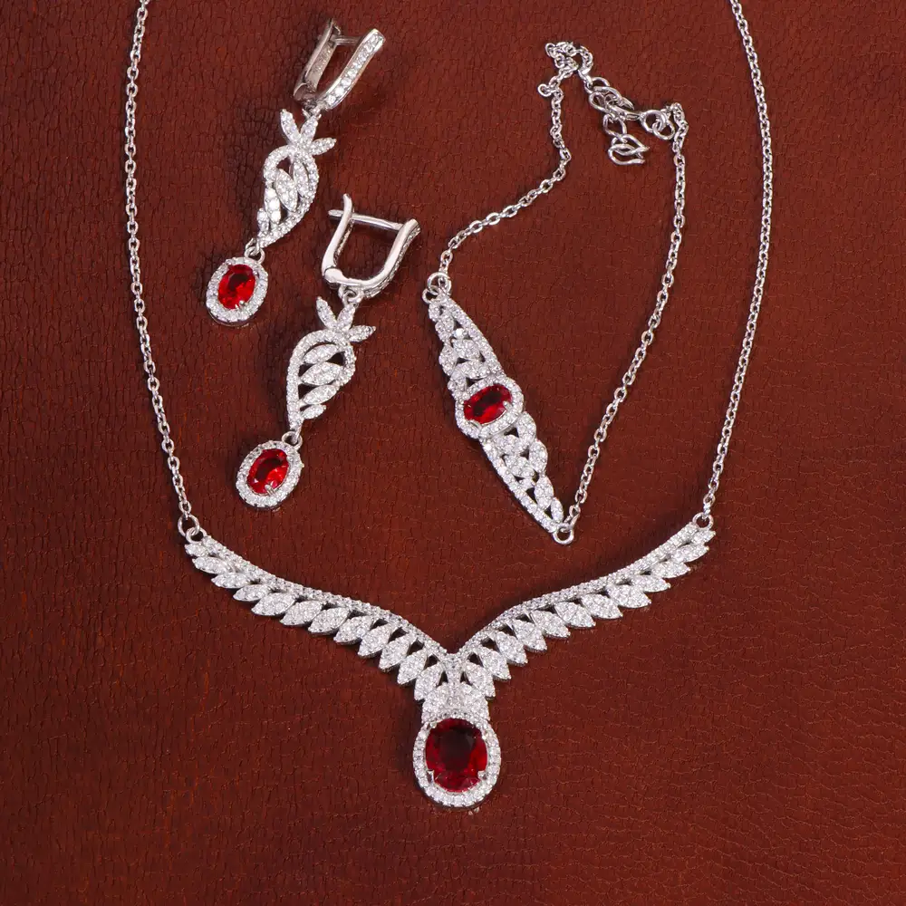 سرویس طرح یاقوت سرخ زنانه کد 27885